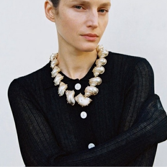 Zara special edition. Beautiful sexy stunning high quality large shell necklace - Picture 1 of 6